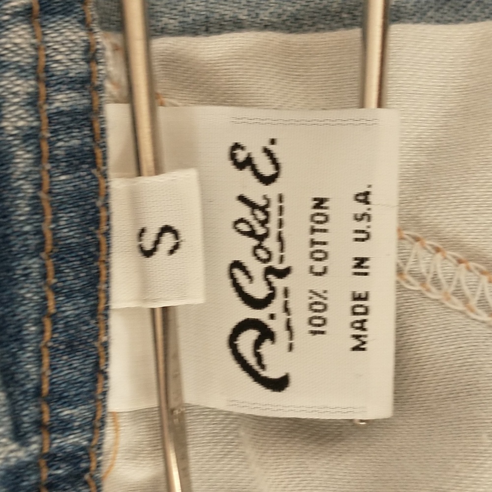 Vintage Denim Overalls 100% Cotton USA made Back Buckle Blue Jeans Lightweight - Picture 9 of 12